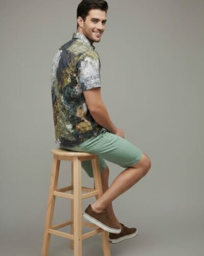 mazhki svetlozeleni pamuchni kasi pantaloni bermudi 3 mazhki svetlozeleni pamuchni kasi pantaloni bermudi 3