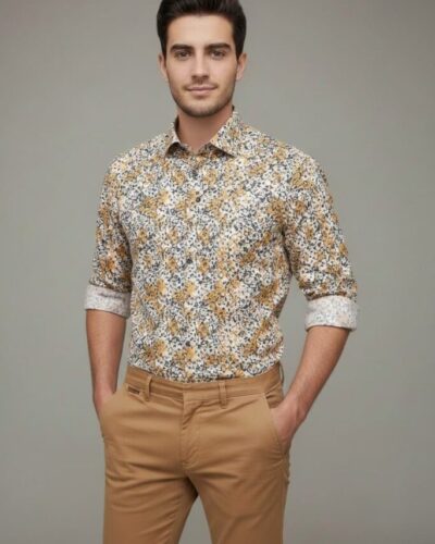 mazhka riza 100 % pamuk s print